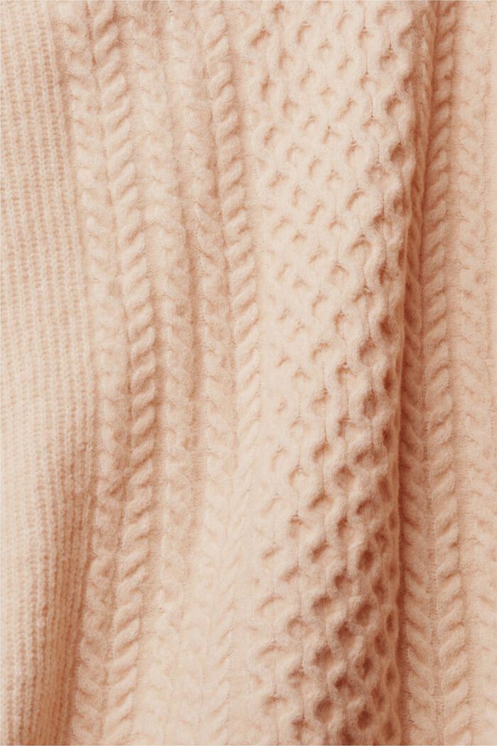 Cable knit jumper with wool, ICE, detail image number 4