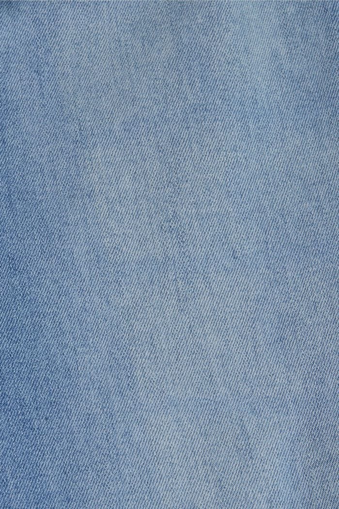 Garment-washed jeans with organic cotton, BLUE LIGHT WASHED, detail image number 4