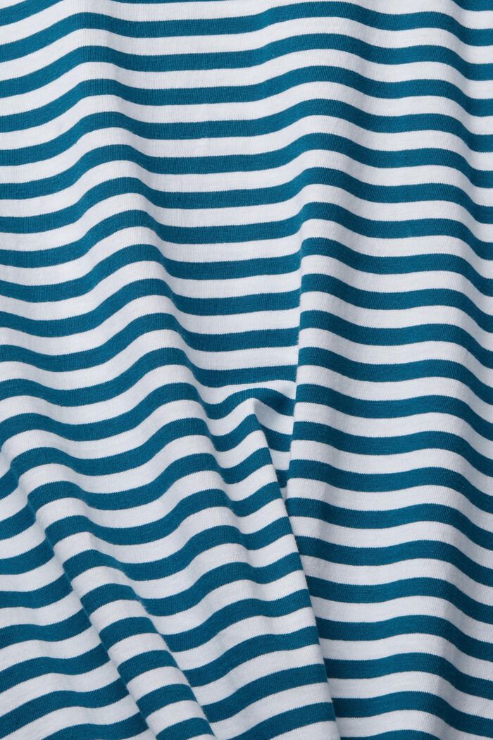 Striped jersey t-shirt, PETROL BLUE, detail image number 4