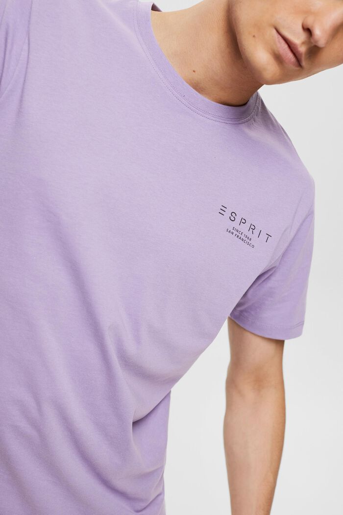 Jersey T-shirt with a logo print, LILAC, detail image number 0