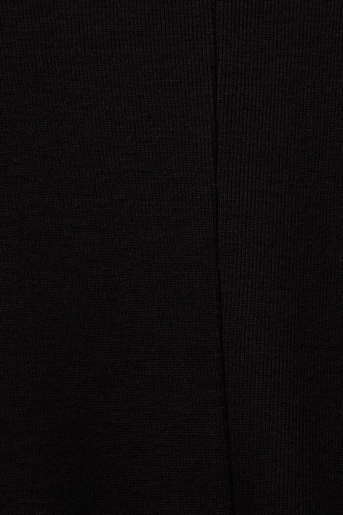 Knit Turtleneck Maxi Dress, BLACK, detail image number 6