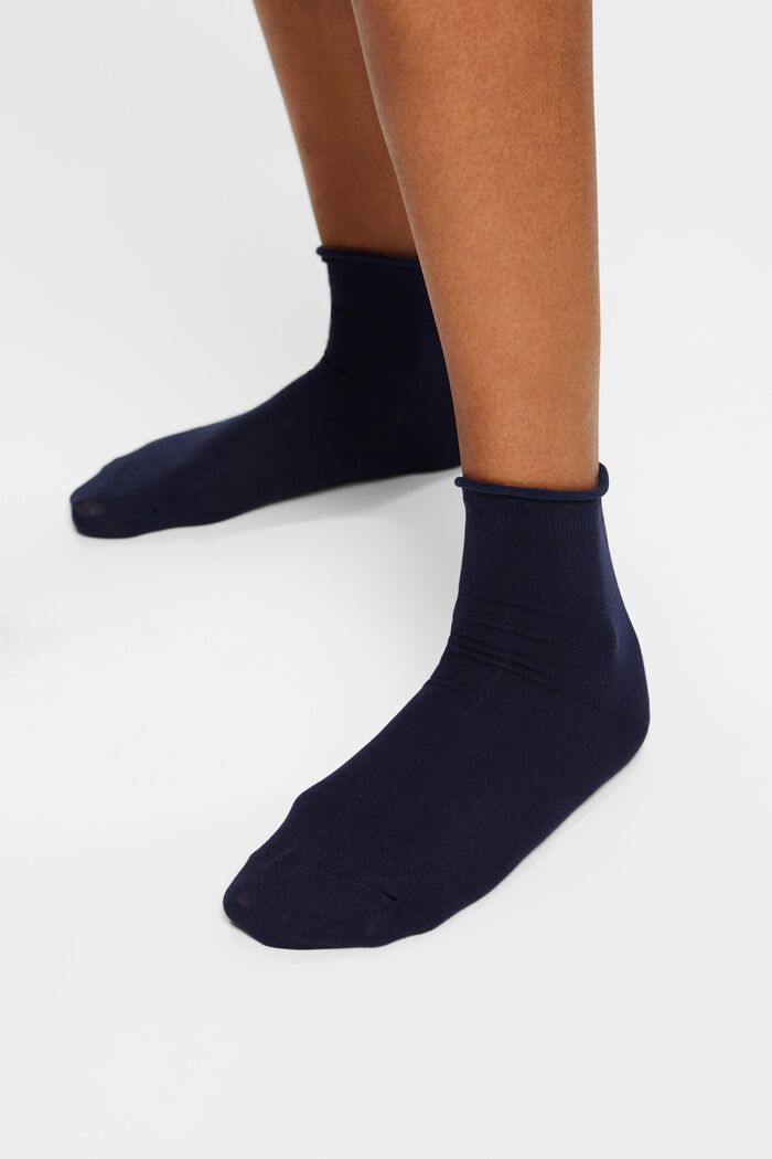 2-Pack Knit Socks, SPACE BLUE, detail image number 1
