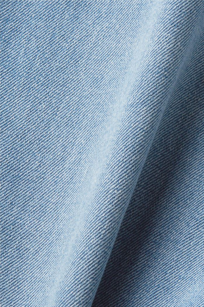 High-rise jeans shorts, BLUE LIGHT WASHED, detail image number 6