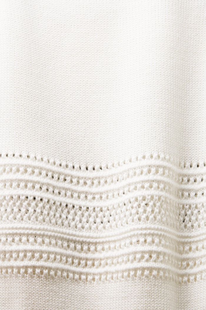 Mesh Sleeveless Sweater, OFF WHITE, detail image number 5