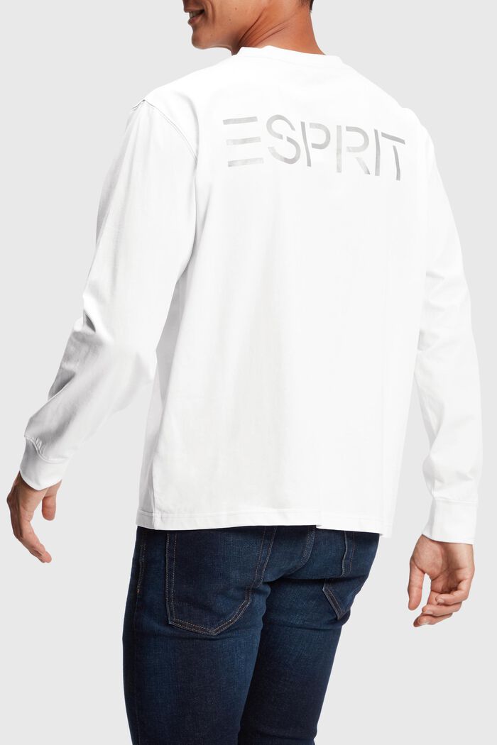 Color Dolphin Long Sleeve Top, WHITE, detail image number 1