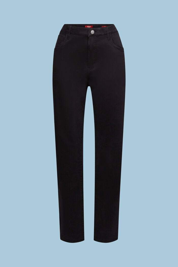 Slim Fit Twill Pants, BLACK, detail image number 6