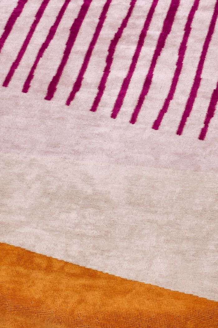 Beach towel in striped design, CRANBERRY, detail image number 1