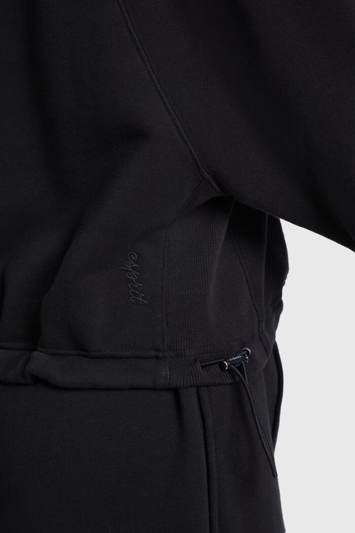 Color Dolphin Cropped Sweatshirt, BLACK, detail image number 3
