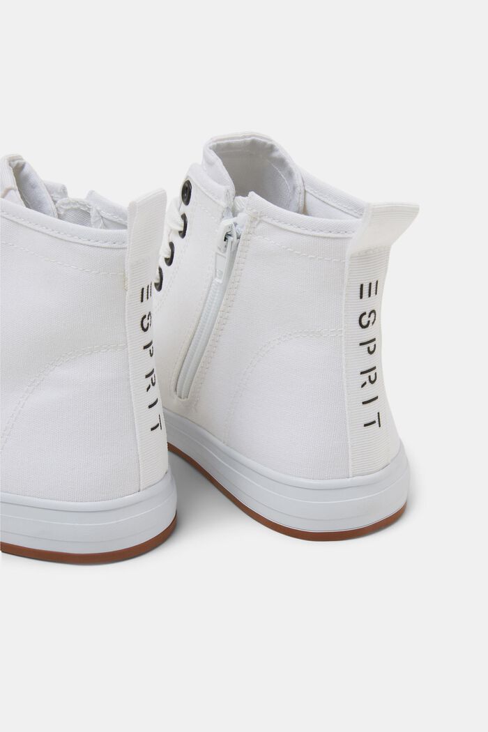 High-top canvas trainers, OFF WHITE, detail image number 4
