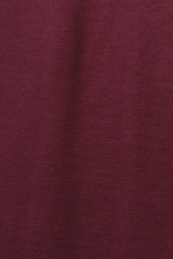 Jersey T-shirt with print, 100% cotton, AUBERGINE, detail image number 5