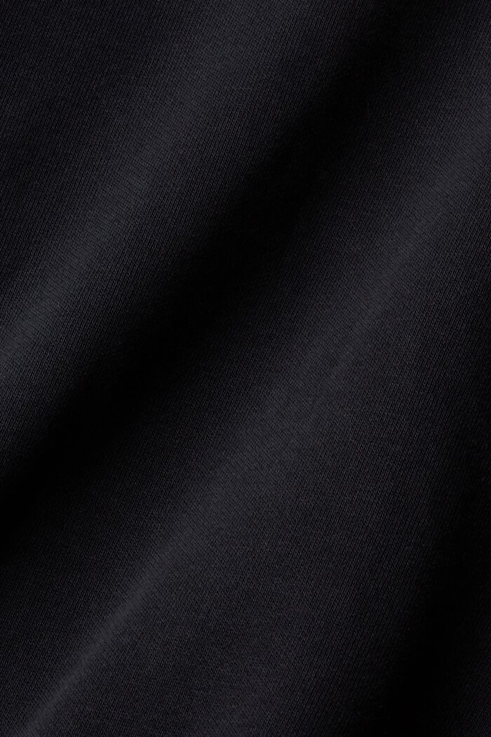 Sweatshirt with button placket at the back, BLACK, detail image number 1