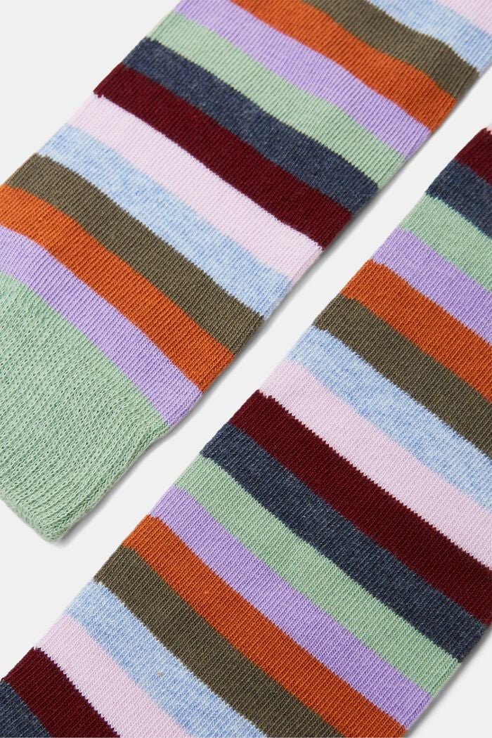 Double pack of knee-high socks, organic cotton, TOURMALINE, detail image number 1