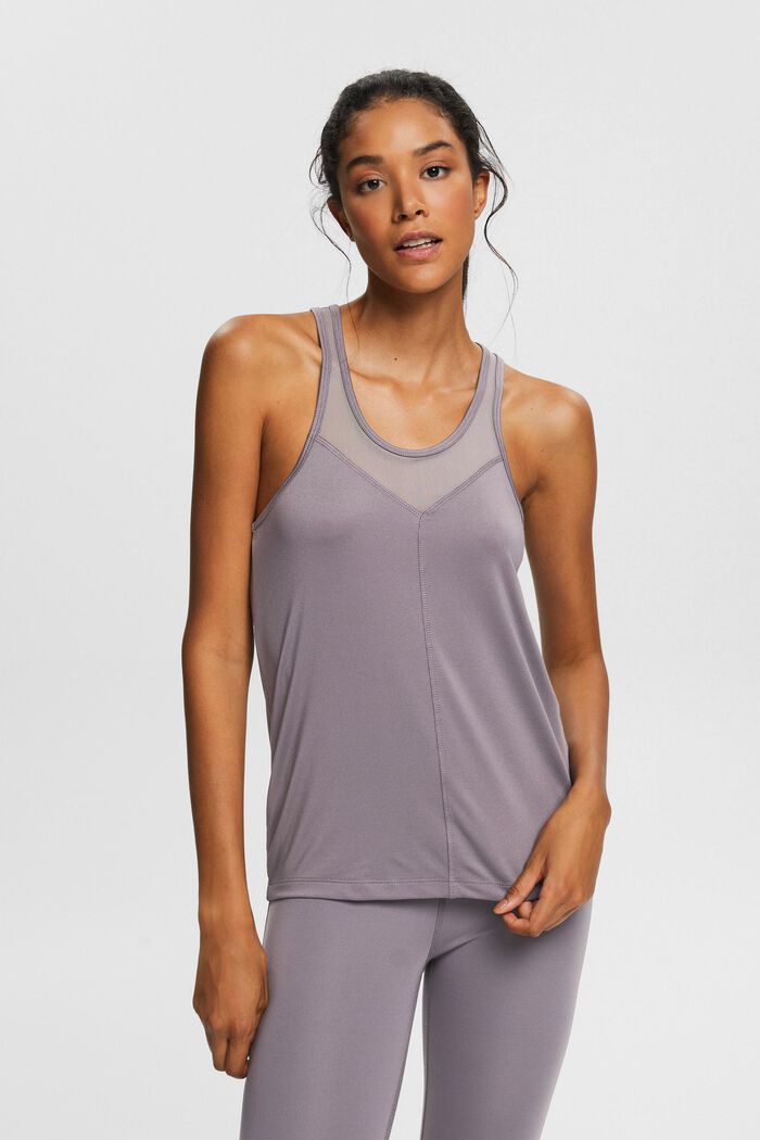 Made of recycled material: top with mesh inserts, E-Dry