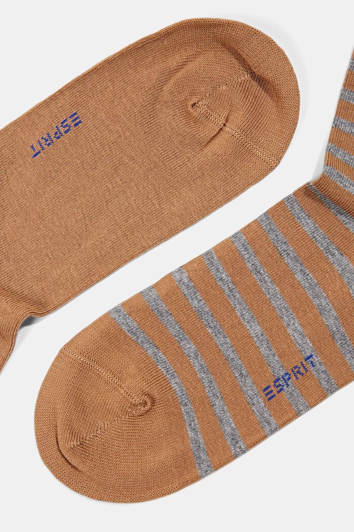 2-pack of socks, organic cotton, SIENNA, detail image number 1