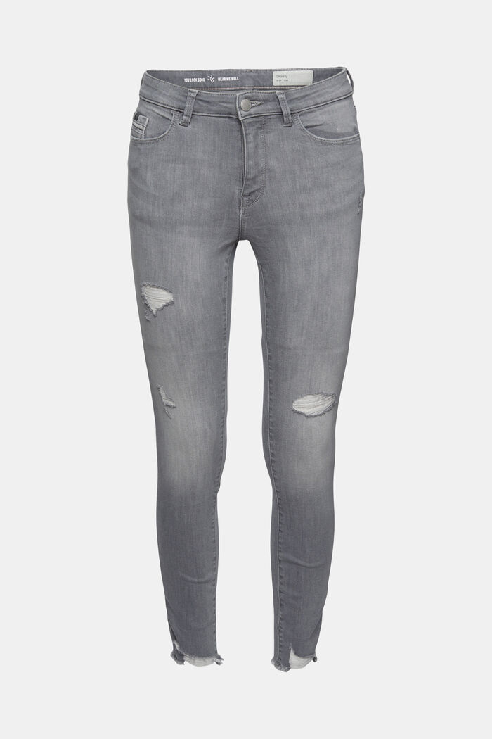Jeans with vintage details and super stretch