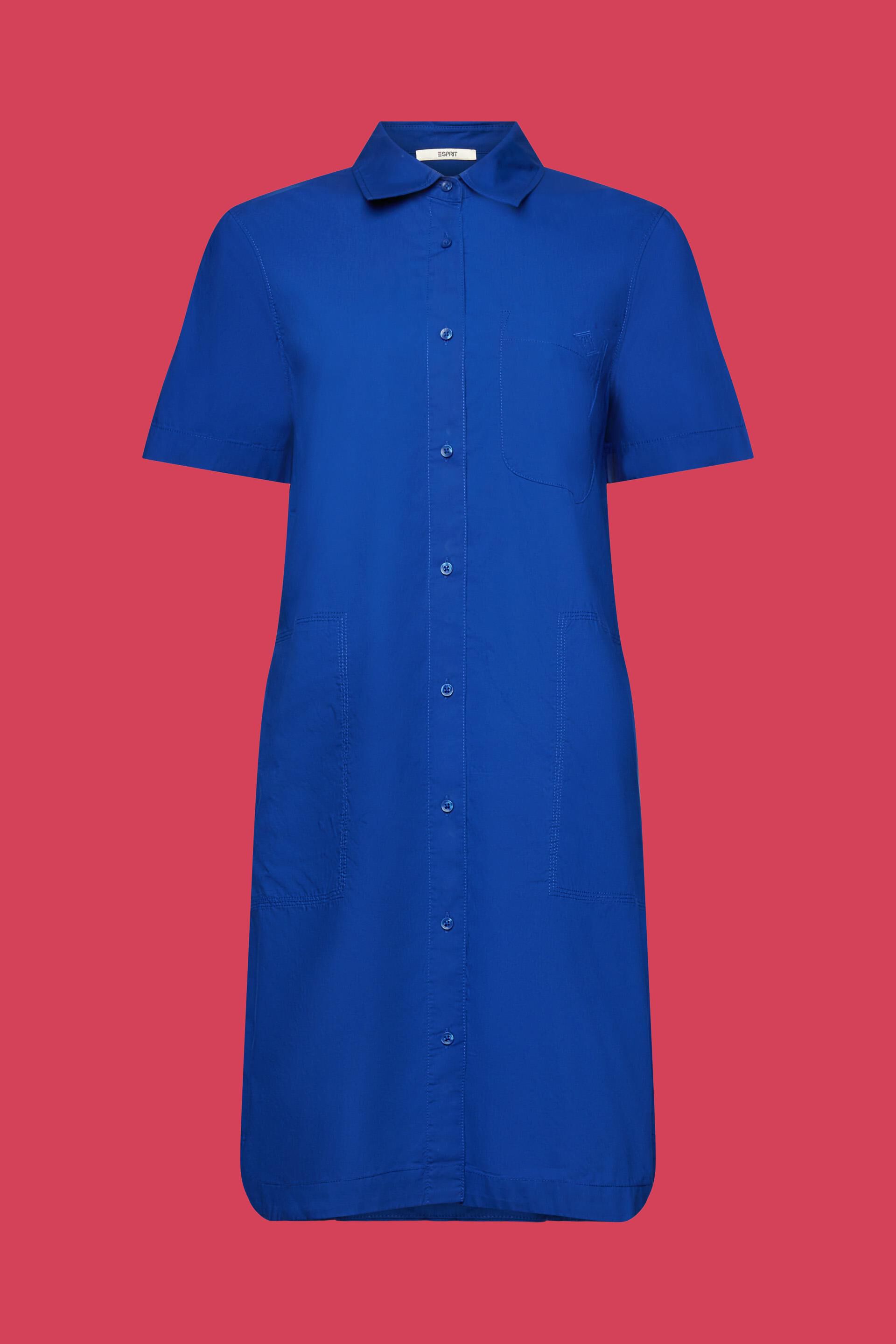 ESPRIT - Mini shirt dress, 100% cotton at our online shop