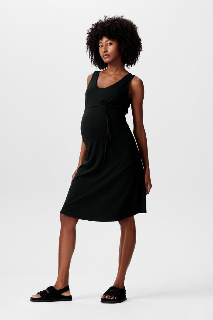 MATERNITY Sleeveless Dress, DEEP BLACK, detail image number 0
