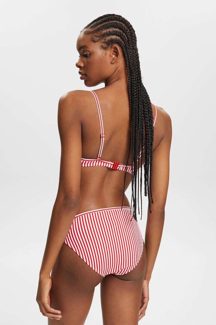 Striped Bikini Bottoms, DARK RED, detail image number 3