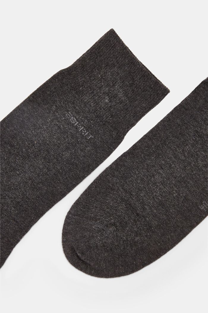 10-pack of socks, organic cotton blend, ANTHRACITE MELANGE, detail image number 1