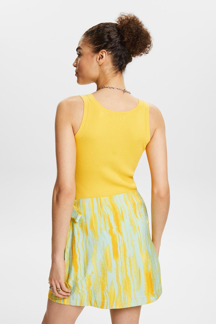 Ribbed Sweater Tank, SUNFLOWER YELLOW, detail image number 2