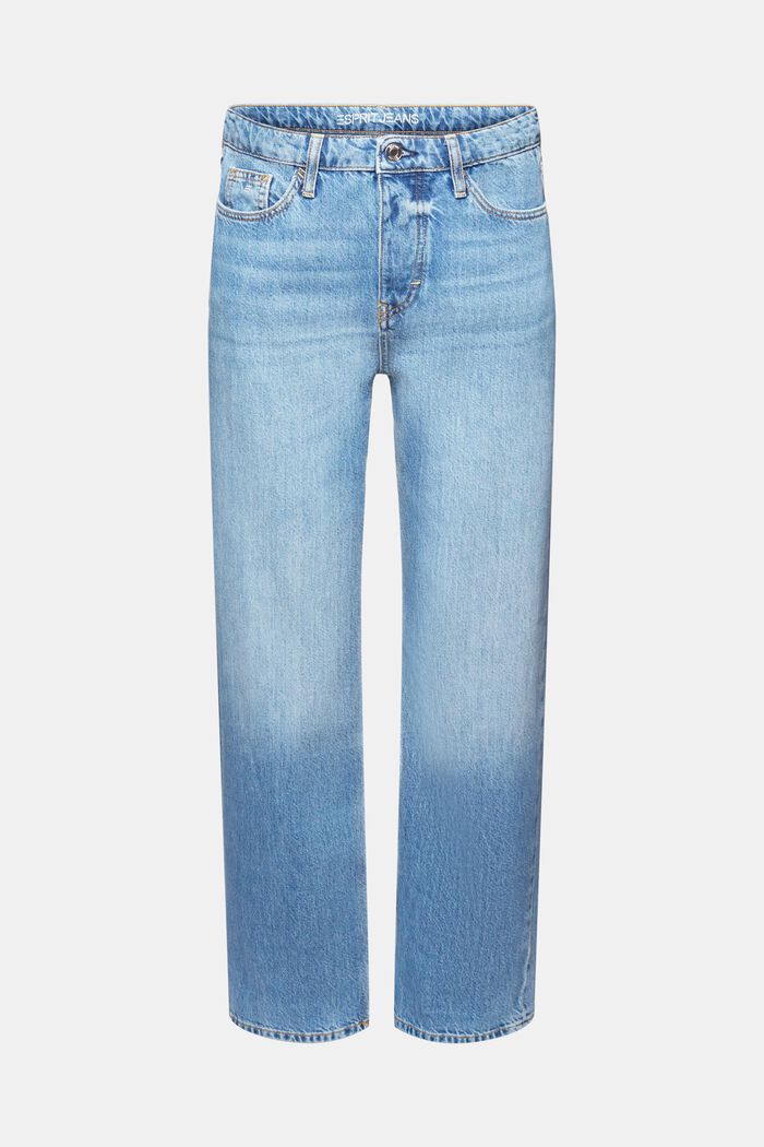 Low-Rise Retro Straight Jeans, BLUE MEDIUM WASHED, detail image number 6