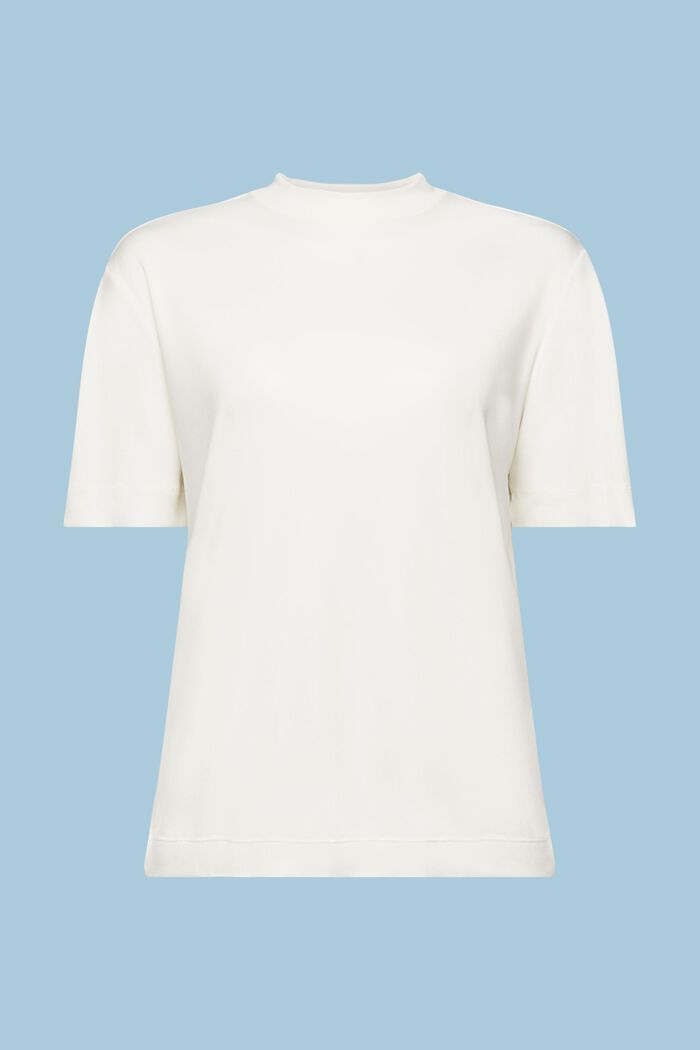 Jersey Mock-Neck T-Shirt, ICE, detail image number 6