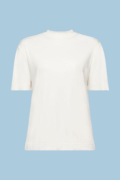 Jersey Mock-Neck T-Shirt