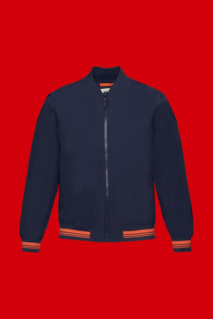 Bomber-style blouson jacket, NAVY, detail image number 6