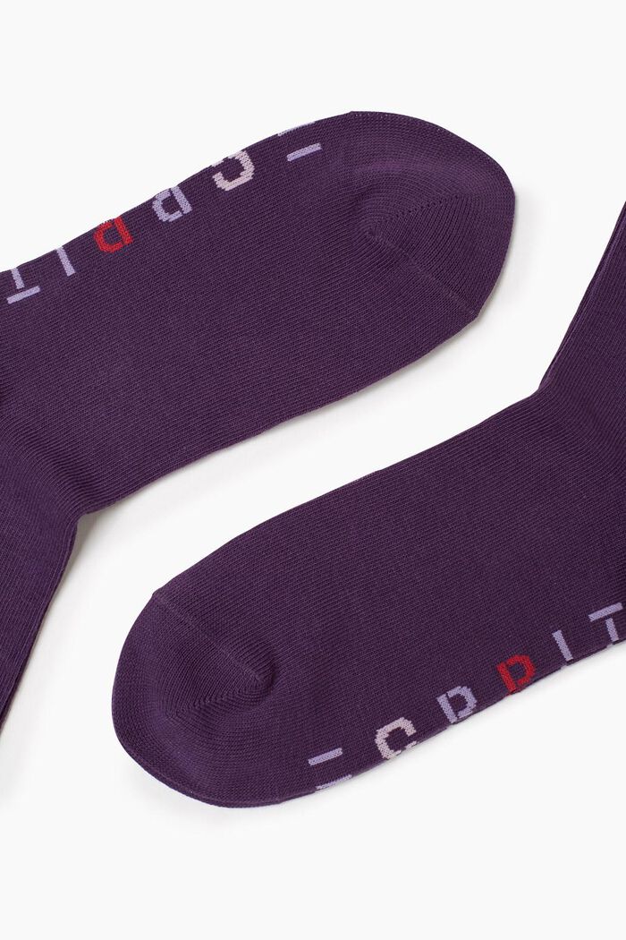 Kids' socks with logo, WINEBERRY, detail image number 1