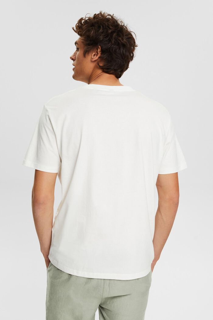 Jersey T-shirt with a print, OFF WHITE, detail image number 3
