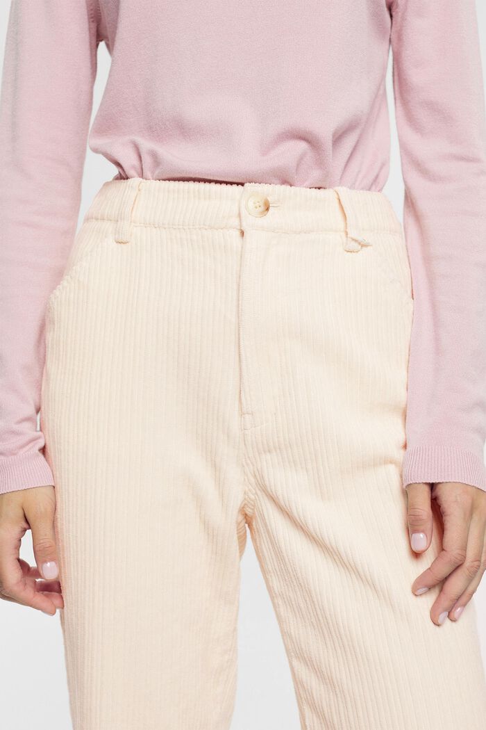 CORDUROY mix & match wide leg trousers, OFF WHITE, detail image number 0
