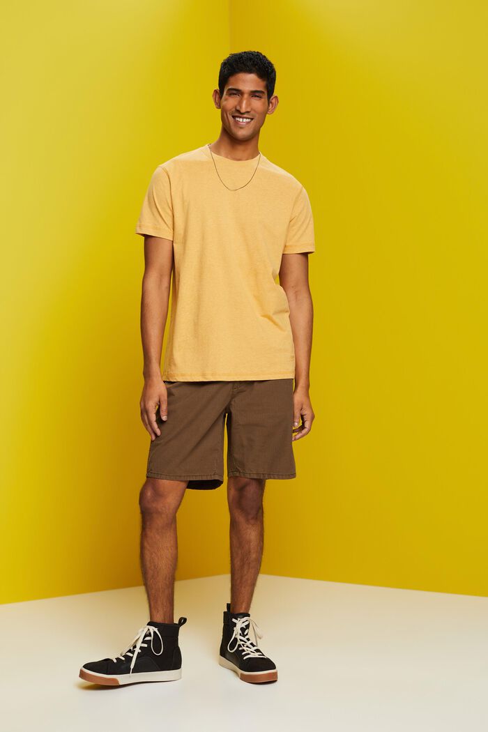 Cotton Jersey T-Shirt, SUNFLOWER YELLOW, detail image number 4