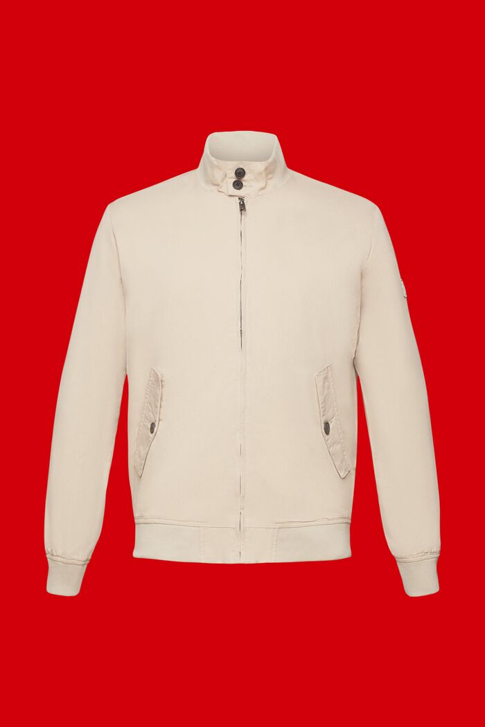 Bomber jacket with stand-up collar, LIGHT BEIGE, detail image number 6