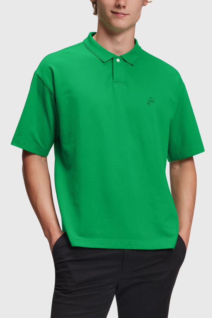 Dolphin Tennis Club Relaxed Polo, GREEN, detail image number 0