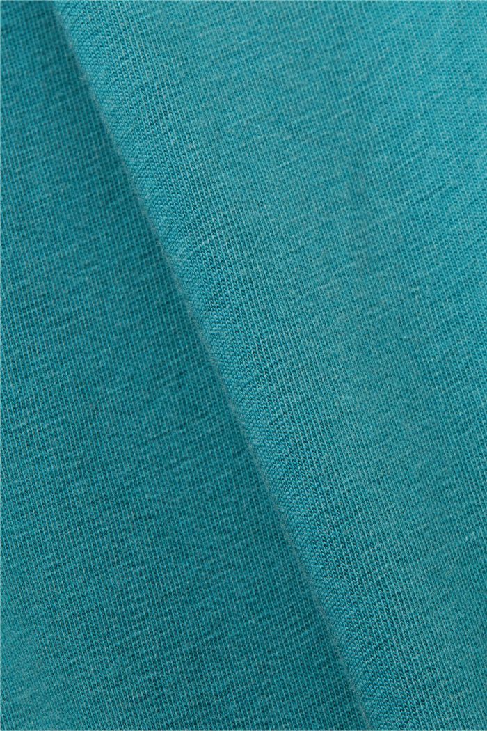 Garment-dyed jersey t-shirt, 100% cotton, TEAL BLUE, detail image number 4