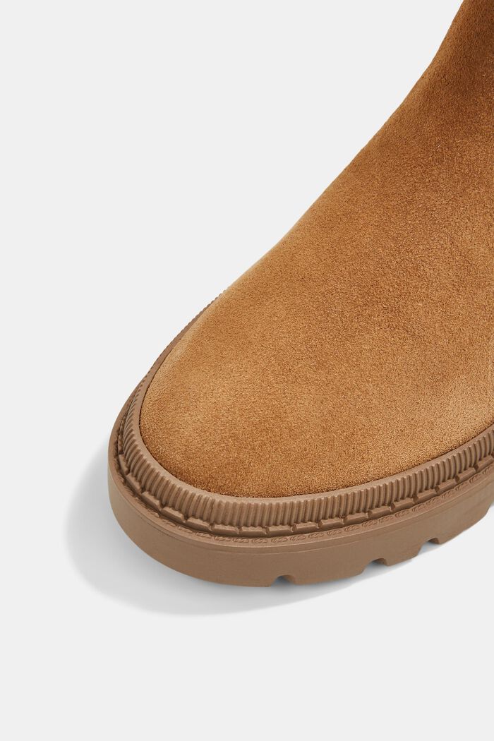 Suede Chelsea boots, CAMEL, detail image number 2