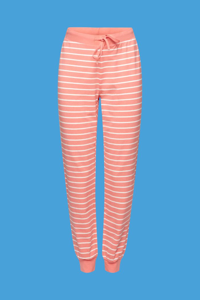 Striped jersey trousers, CORAL, detail image number 5