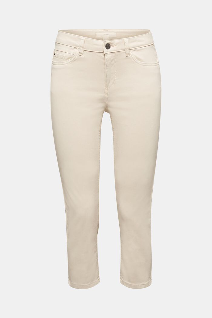 Soft Capri trousers with Lycra® xtra life™, LIGHT BEIGE, detail image number 0