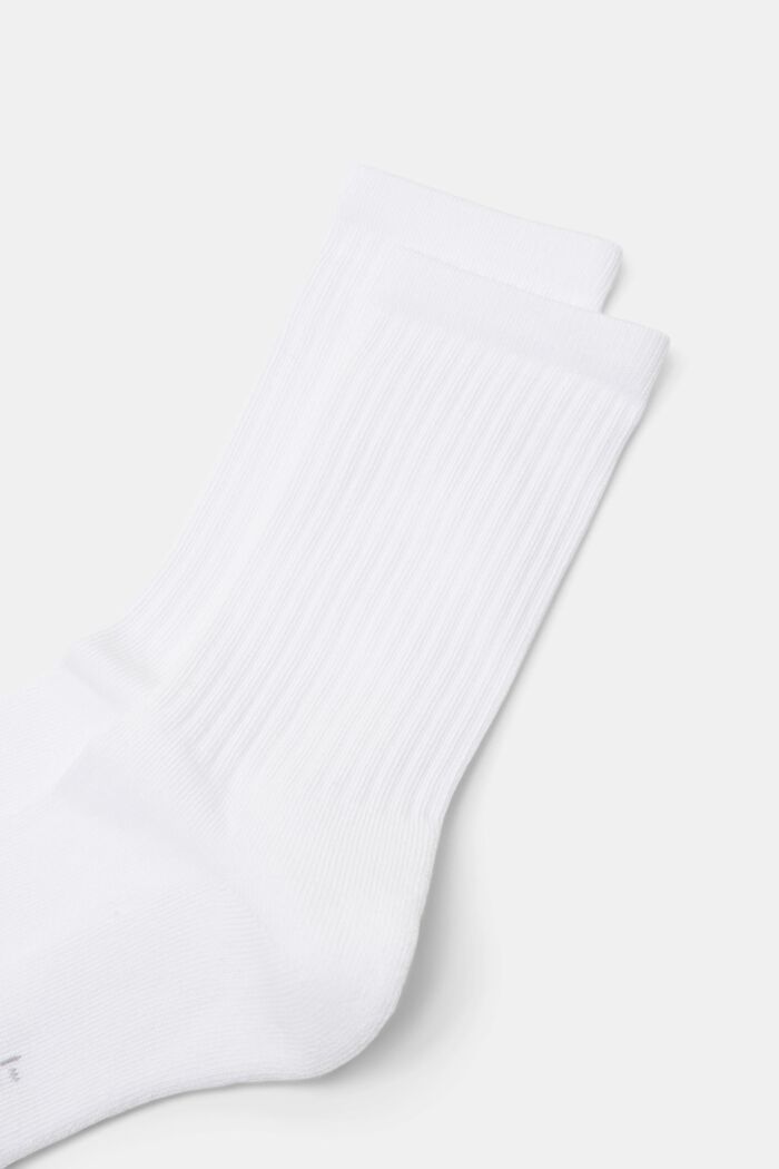 2-Pack Ribbed Socks, WHITE, detail image number 2