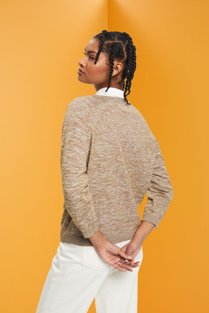 Sweater with batwing sleeves, PALE KHAKI, detail image number 3