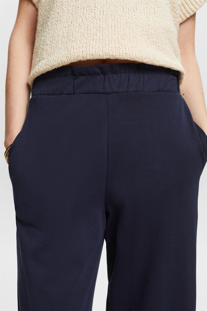 Cropped Culotte Pants, NAVY, detail image number 4