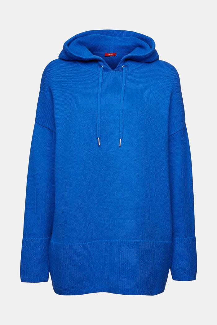 Sweater Hoodie, BRIGHT BLUE, detail image number 7