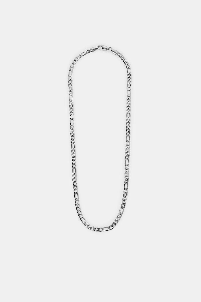Link chain necklace, stainless steel, SILVER, detail image number 0