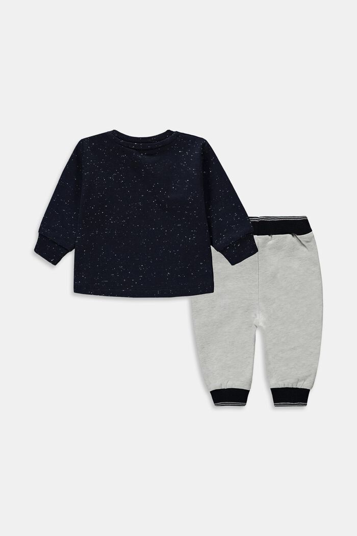 Mixed set: Long-sleeved top and joggers, NAVY, detail image number 1