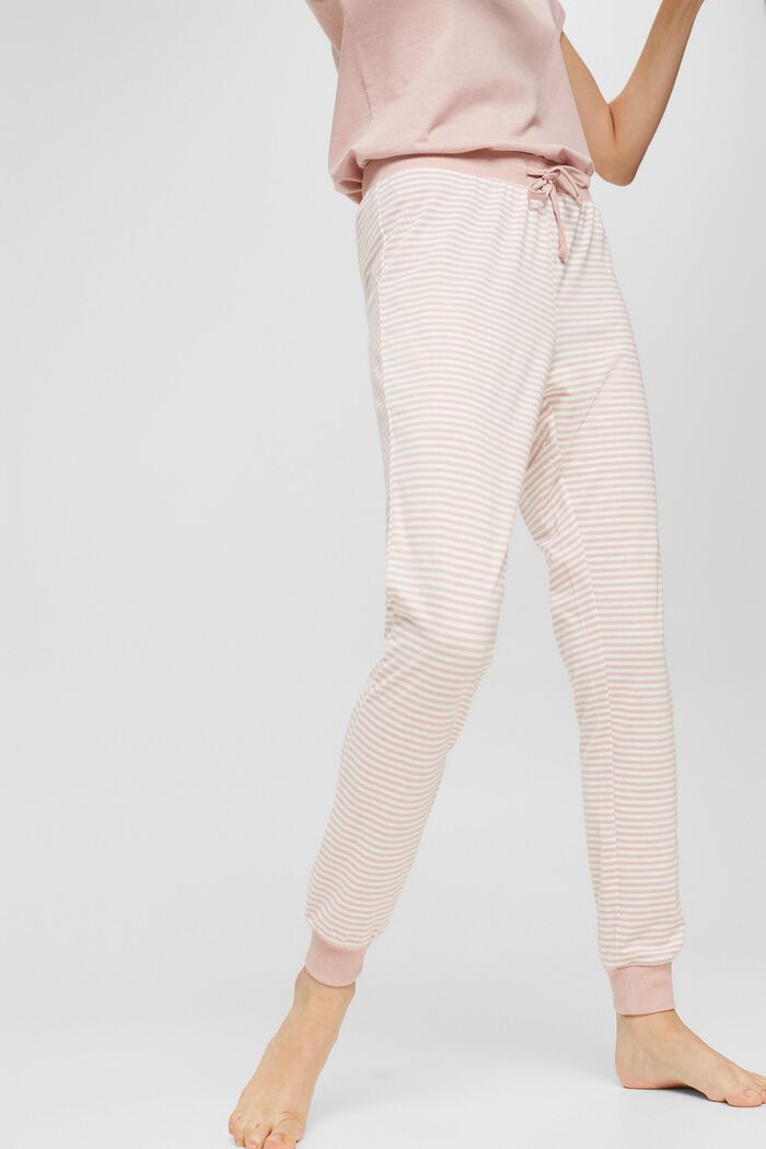 Jersey pyjama bottoms, organic cotton blend