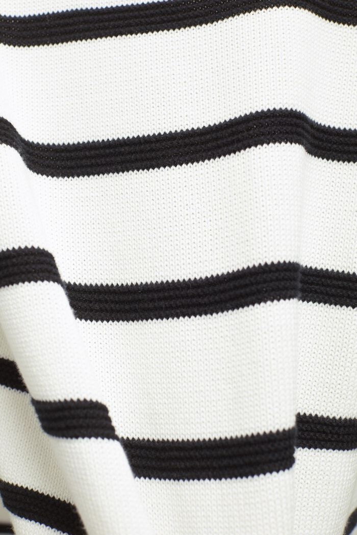 Striped jumper in organic cotton, OFF WHITE, detail image number 5