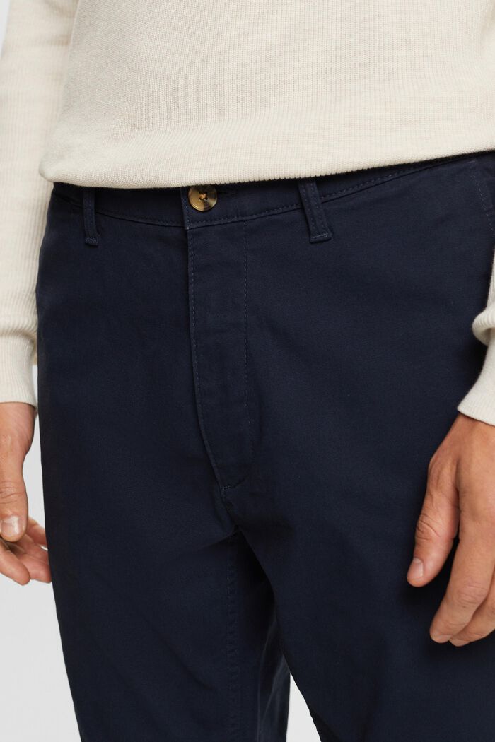 Chino trousers, stretch cotton, NAVY, detail image number 2