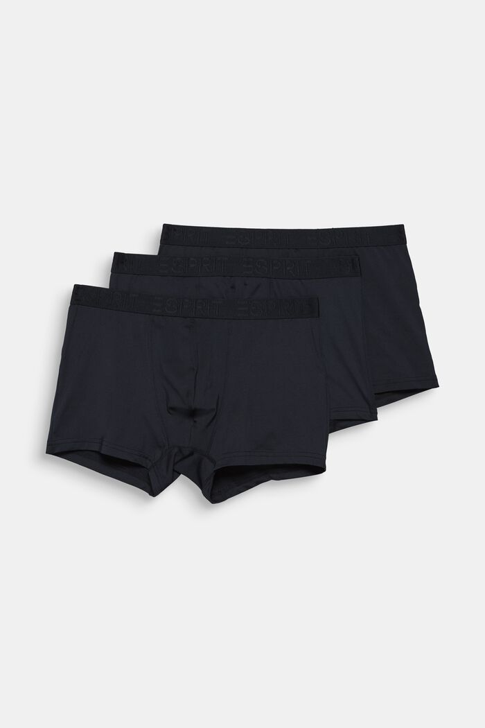 Triple pack of hipster shorts with a logo waistband