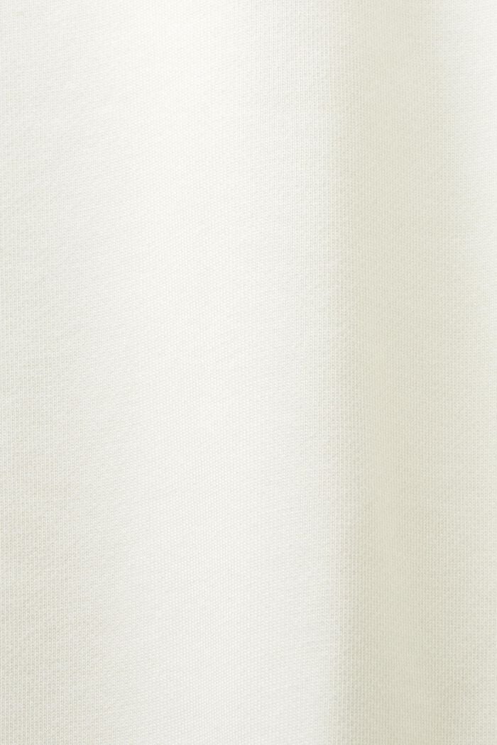 Unisex Cotton Fleece Logo Sweatshirt, OFF WHITE, detail image number 6