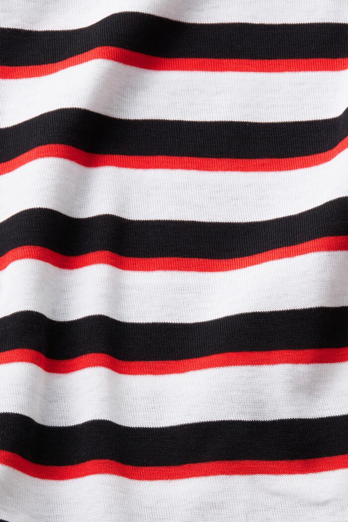 Long-sleeved striped top, BLACK, detail image number 5